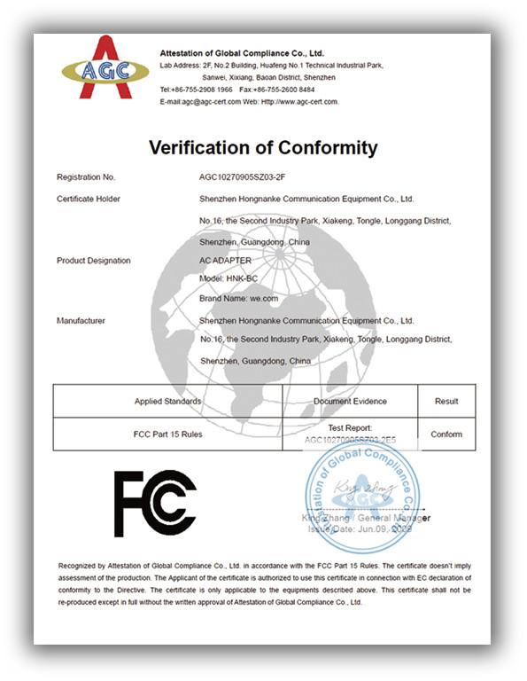 FCC - Shenzhen Hongnanke Communication Equipment CO., Ltd