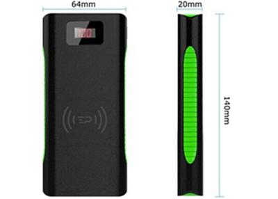 China Mobile Phone Slim Wireless Charging Power Bank Dual USB with LED Flashlight for sale