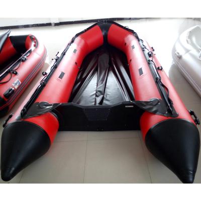 China Hot Air Inflatable Boat Dinghy Plywood Floor 3.8m Rubber Relax Rigid Inflatable Boat for sale