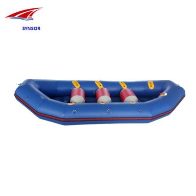 China Water Sports PVC Floating Inflatable Fishing Boat 4 5 6 Person Air River Rowing Boat Low Price Inflatable Drift Boat for sale