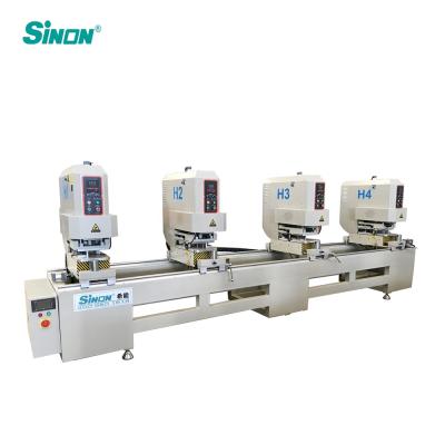 China Building Material Stores PVC Window Manufacturing Equipment For Four Heads Seamless Welding for sale