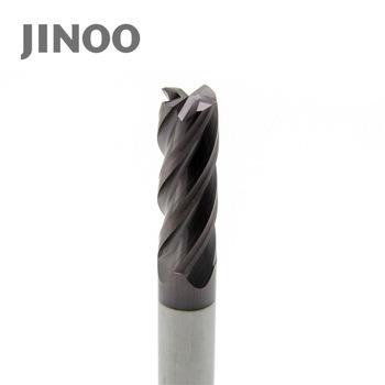 China CNC Process Jinoo New Design 4 Flute Flat Milling Cutter For Stainless Steel for sale