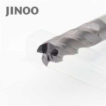 China CNC Process Jinoo Tungsten Carbide Straight Shank End Mill For Metal for sale