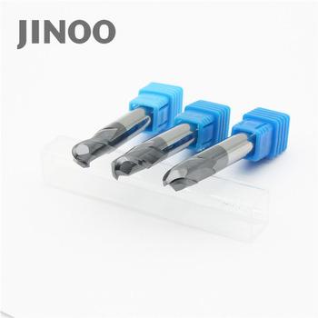 China Aluminum Alloy CNC Cutting Tools JINOO 4 Flutes Solid Carbide Ball Nose End Mill for sale