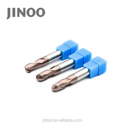 China Aluminum alloy JINOO high performance 4 flute yg1 solid carbide end mills for sale