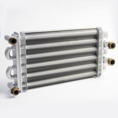 China Boiler Heat Exchanger Factory Price Double Pipe Copper Heat Exchanger For Wall Mount Boiler Heat Exchanger for sale