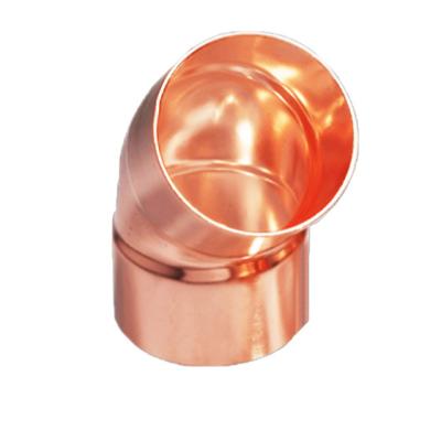 China Tube Connection Pipe Connection Fittings Reducer 45elbow Copper Tube, Household Appliances Copper Pipe Fittings for sale