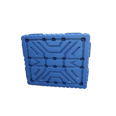 China Eco-friendly Cargo Blow-molded Nine-Foot Forklift Rectangular Logistics Pallet / Corrosion Protection 1200x1000 Used Plastic Pallet Cheap Prices for sale