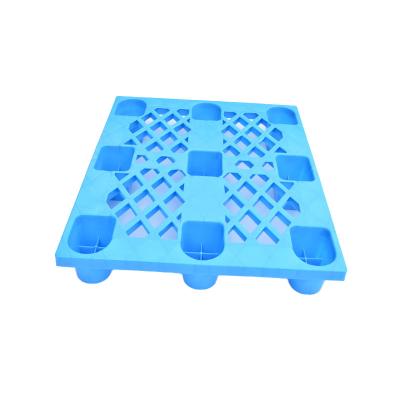 China Eco Friendly / Four Way Entry Euro Rackable Eco-friendly Blue Single Face Pallet Plastic With Made In China for sale