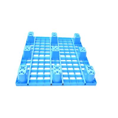 China Eco-Friendly/Four Way Entrance Rackable 9 Legs 4 Ways Grid Stackable Low Power European HDPE Economical Plastic Grid Pallet For Goods 1.5t One Way Export for sale