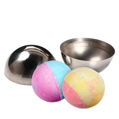 China Semisphere Cavity 304 Stainless Steel Sphere 1inch Half 2 inch 3 inch Bath Bomb Mold for sale