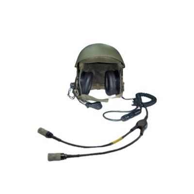 China Military Radio Communications Helmet Fiberglass Helmet DH-132 Military Tank Helmet With U161 Plug for sale