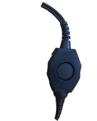 China audio & Video Waterproof IP67 NATO Wiring Large Body Dual Lead Push To Talk Adapter PTTs P119D With 5Pin U229 Military Cable And Connector for sale