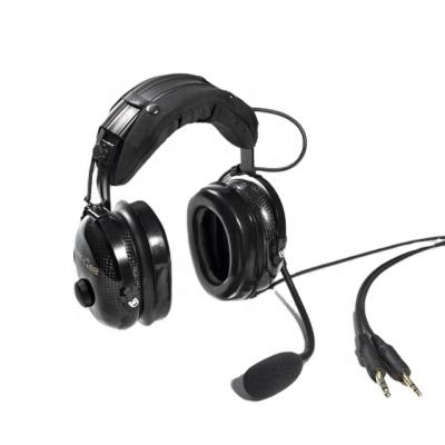 China Headband Noise Canceling Electret Mic Active Noise Reduction Aviation Headset for sale