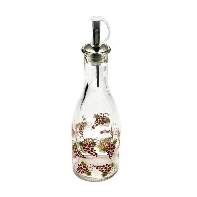 China China Supplier Customized Viable Flower Pattern Decorated Olive Oli Dispneser for sale