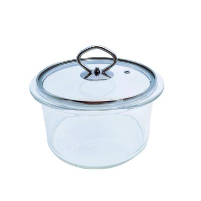 China Sustainable Chinese Ali-Sept Discount Pyrex Borosilicate Glass Cooking Pot for sale