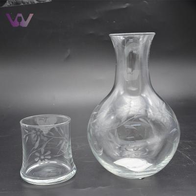 China Eco-Friendly Sustainable Drinking Glass Water Carafe for sale