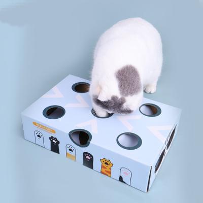 China Mewoofun Viable Brain Pet Cat Toy New Interactive Cat Toys Box Custom Logo BSCI Eco-friendly for Cat Playing for sale