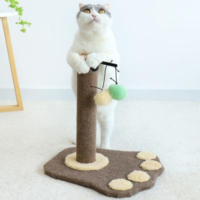 China MewooFun Viable Cat Tree Cat Scratch Pole Cute Cat Scratcher Tree with Rope for sale