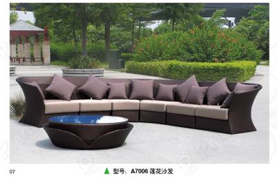 China Half Moon Sofa Set Furniture Outdoor Leisure Styles Outdoor Sofa for sale