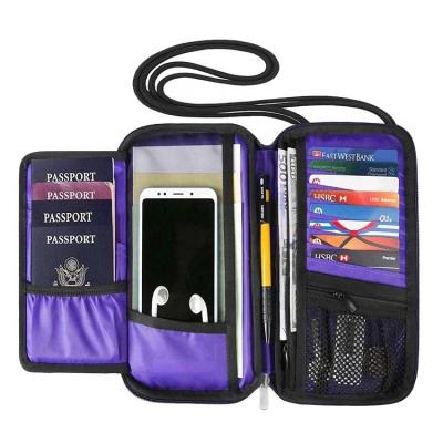 China Multifunctional Purpose Waterproof Family Use Large Capacity Passport Holder Cover With RFID Blocking for sale