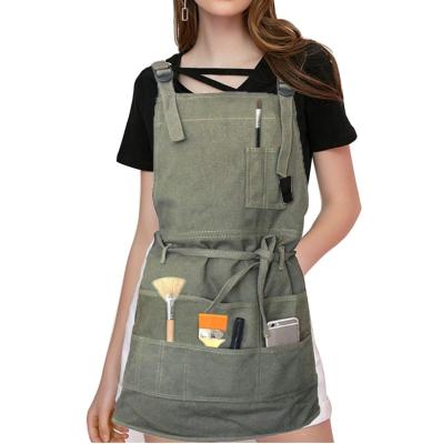 China Washable Wholesale Kitchen Cooking Apron Artist Apron Garden Apron For Men And Women for sale