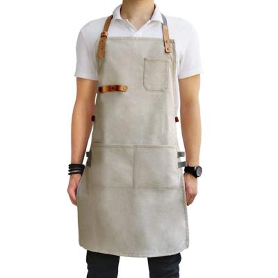 China With Adjustable Buckle Canvas Chef Apron Adjustable Bib Custom Apron For Women Kitchen Cooking for sale