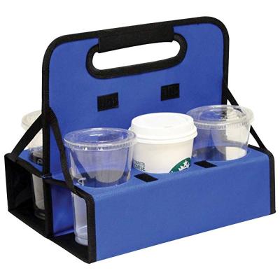 China Sturdy Viable Reusable Cup Carrier Cart Outdoor Sports Frame Holds 6 Cup Boxes for sale