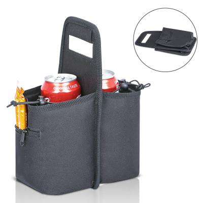 China Custom Reusable Insulated BOXES Drink Carrier Light Weight Padded And Foldable Cup Holder for sale