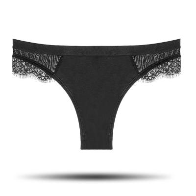 China Always Heavy Customized Physiological Antibacterial Us Period Lace Period Moisture Wicking Sexy Thong Menstrual Panties for sale