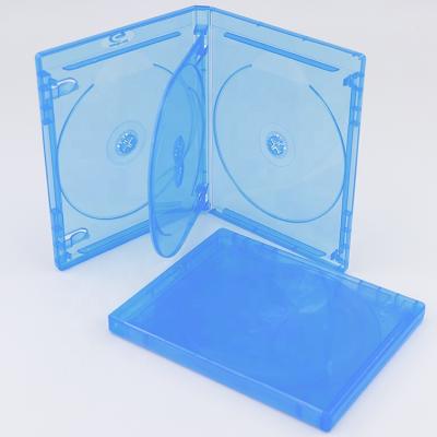 China Recyclable Film And Plastic Good Bluray Film With 1 Tray Case Bluray DVD Case 14mm Bluray CD Storage Box for sale