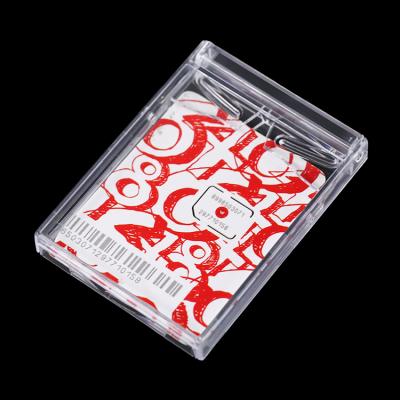 China Recycled Clear Materials PS Sports Card Case Memory Name Holder Packaging Plastic Grading Business Card Case for sale