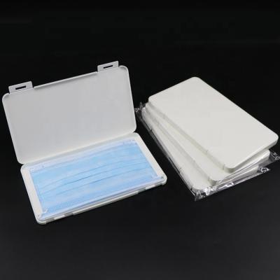 China Recycled Materials Custom Printing Plastic Packing Hard Maskes Storage Case Holder Maskes Case Clear Keeper Box for sale