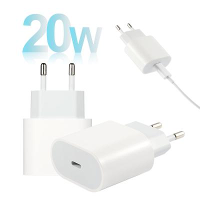 China Type C Mobile Phone PD 20W 18W USB-C Power Adapter USB Wall Charger Fast Charging Adapter for sale