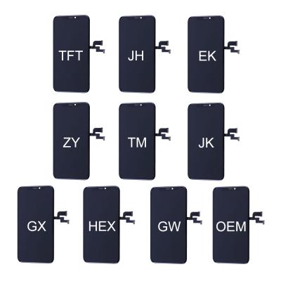 China high brightness & High Saturation TFT LCD EK ZY JK TM Hard OLED HX GX GW Incell For iPhone X XS XR 11 XS 11 Pro 12 13 Pro Max Max for sale