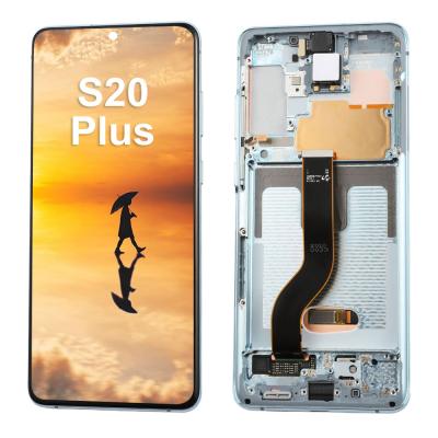 China Newest Mobile Phone OLED LCD Screen For Samusng S20 Plus LCD Screen Display With Frame Digitizer Replacement Parts 6.2 inch for sale