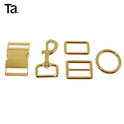 China TANAI Quality Gold Metal Eco-Friendly Accessories Snap Swivel Snap Hook For Bags Dog Leash Hardware Set Pet Collar Hardware Te koop