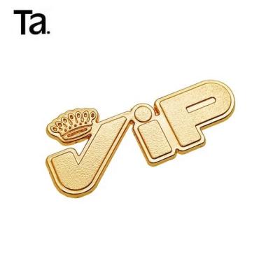 China TANAI Designer Handbag Eco-Friendly Luxury Label Flat Logo Plate Customize Metal Letter Custom Metal Labels for sale