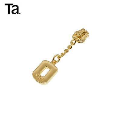 China TANAI metal logo metal logo zipper puller zipper puller viable high quality chain handbag main pendant zipper puller head for sale