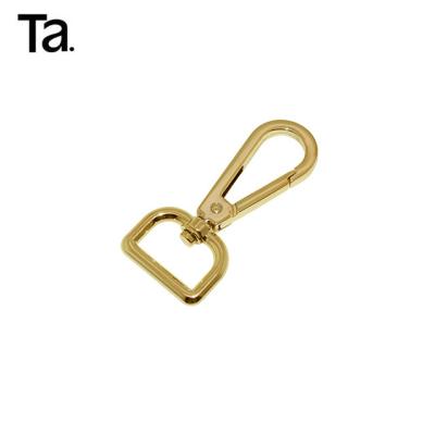 China Eco-friendly wholesale D-ring metal snap hook swivel zinc alloy hooks for handbag for sale