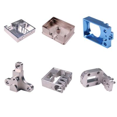 China Aluminum Hard Anodized Silver Anodized Blue Aluminum CNC Milling Parts for sale