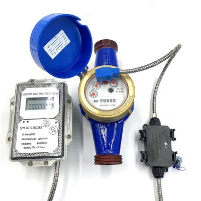 China High Accuracy Sensus Itron Elser Zenner Diehl Water Meter Pulse Receiver Analog Convert To Lorawan for sale