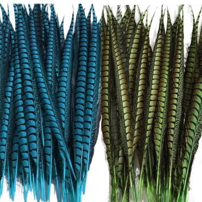 China Festival Decoration Dyed Lady Amherst Pheasant Tail Feathers For Festival Decoration for sale