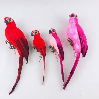 China Christamas Decoration Christmas Decoration Artificial Feather Parrots for sale