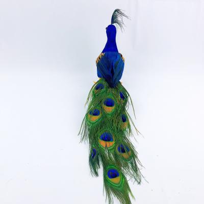 China Christamas Decoration Feather Peacock Christmas Decoration Artificial Feather Birds for sale