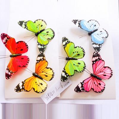 China Home Decoration Customized Feather Butterfly For Decorations for sale