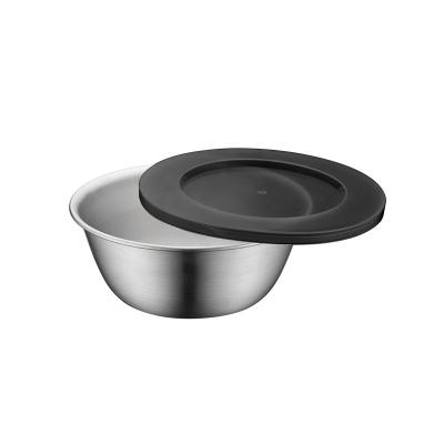 China 2020 Disposable New Mirror Stainless Steel Non-Slip Salad Mixing Bowl Home for sale