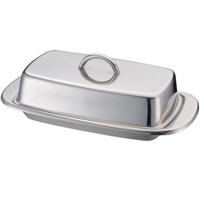 China 2022 Hot Sale High Quality Stainless Steel Butter Dish Sustainable Suitable For Kitchen for sale