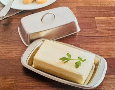 China 2022 Sustainable Hot Sale High Quality Stainless Steel Butter Dish for sale