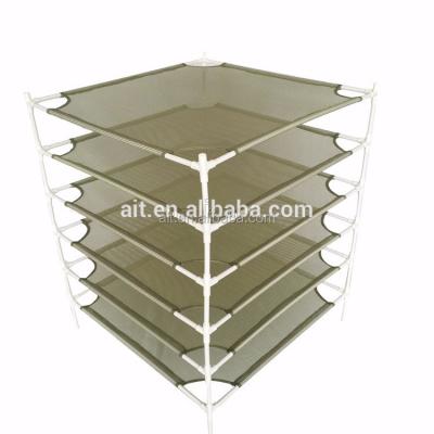 China Easily Assembled Vertical Hydroponics System Dry Net Drying Racks For Indoor Plants for sale